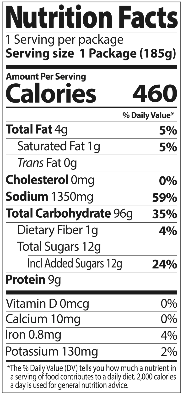 Nutrition Facts